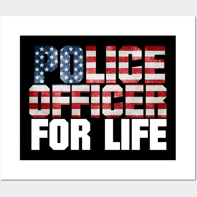Police Officer Pride Wall Art by AwesomeApparel